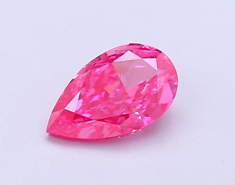 1.06 Ct. Fancy Vivid Pink Pear Lab Grown Diamond