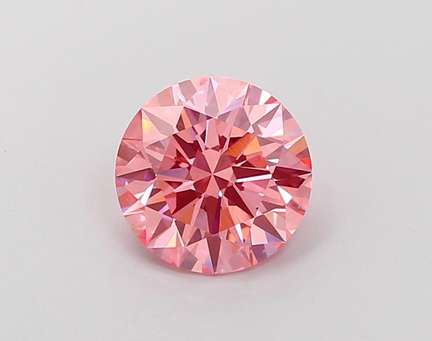 1.64 Ct. Fancy Vivid Pink Round Lab Grown Diamond