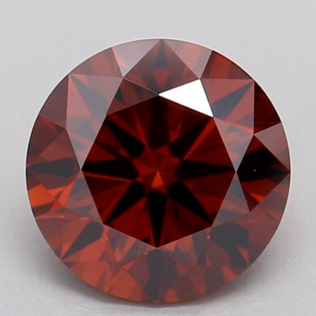 0.85 Ct. Fancy Deep  Orange Round Lab Grown Diamond