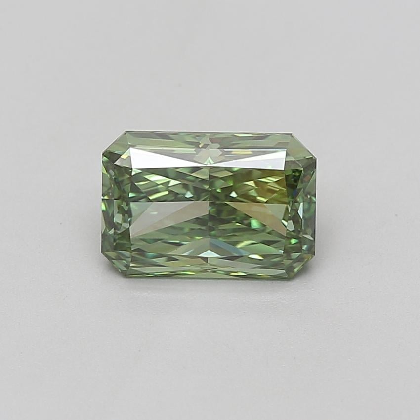 2.06 Ct. Fancy Vivid Green Radiant Lab Grown Diamond