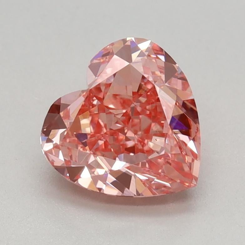1.09 Ct. Fancy Vivid Pink Heart Lab Grown Diamond
