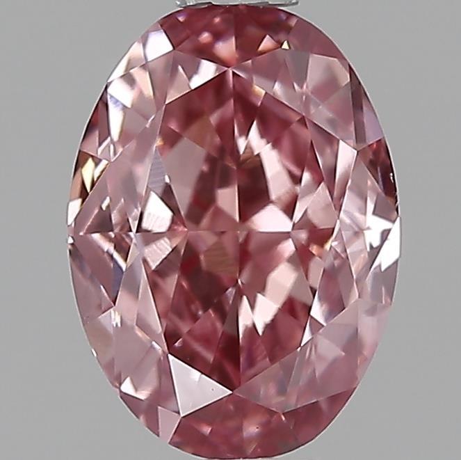 1.52 Ct. Fancy Vivid Pink Oval Lab Grown Diamond