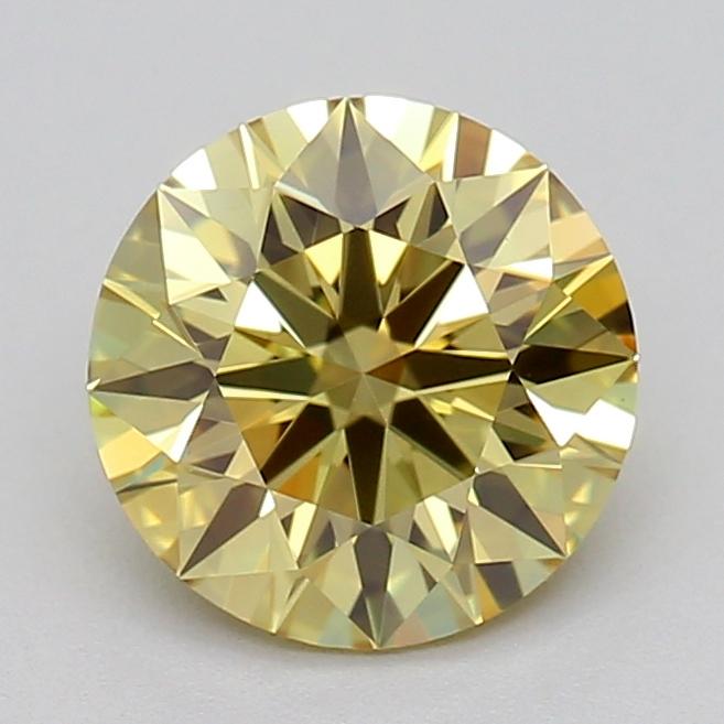 1.05 Ct. Fancy Intense Yellow Round Lab Grown Diamond