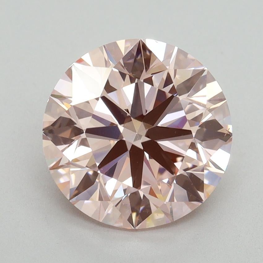 3.30 Ct. Fancy Intense Pink Round Lab Grown Diamond