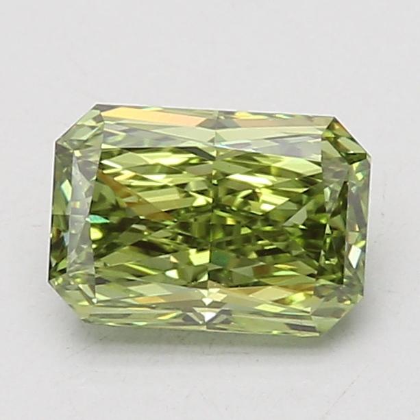 1.53 Ct. Fancy Vivid Green Radiant Lab Grown Diamond