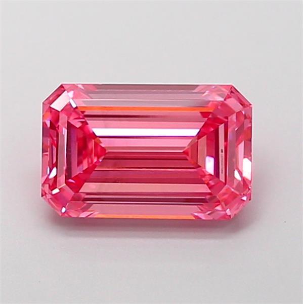 1.61 Ct. Fancy Vivid Pink Emerald Lab Grown Diamond