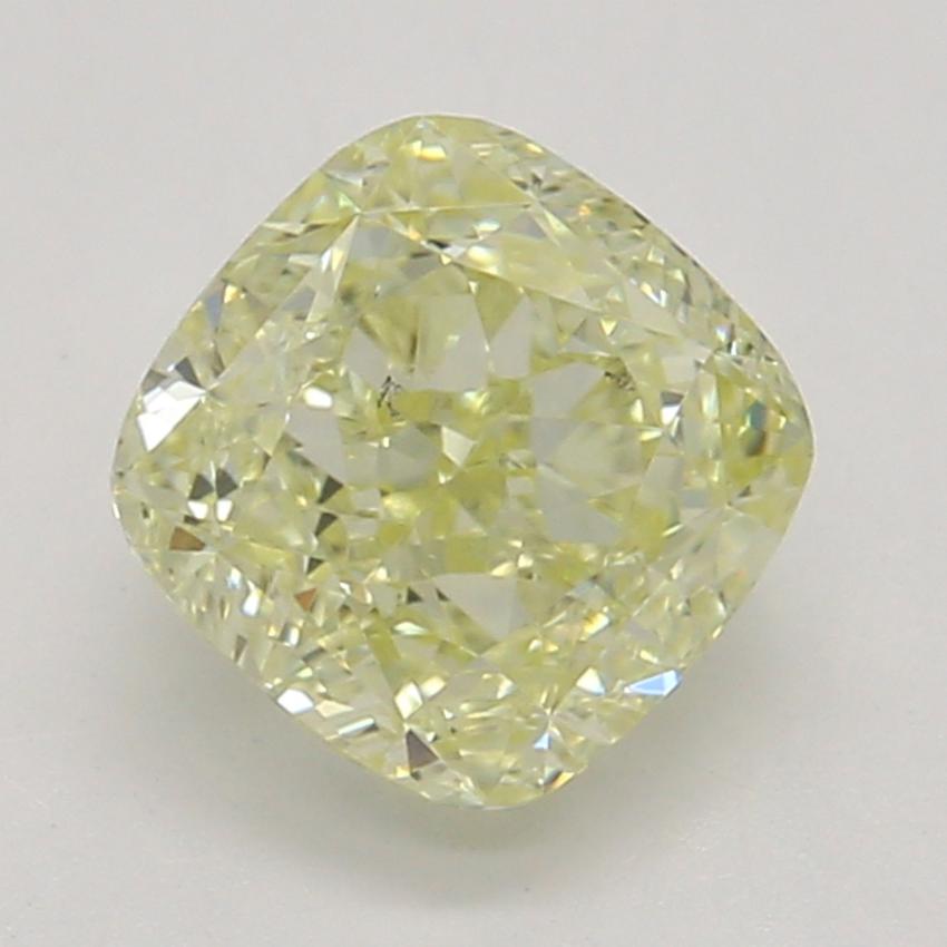 0.70 Ct. Fancy Light Yellow Cushion Diamond