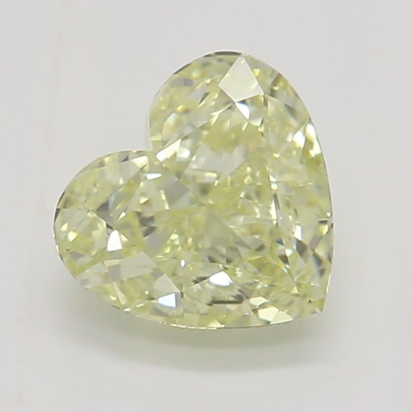 0.70 Ct. Fancy Light Yellow Heart Diamond