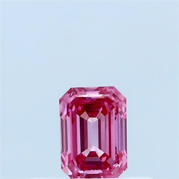 0.30 Ct. Fancy Vivid Pink Emerald Lab Grown Diamond