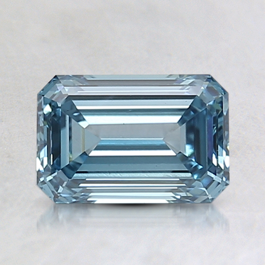 1.17 Ct. Fancy Vivid Blue Emerald Lab Created Diamond