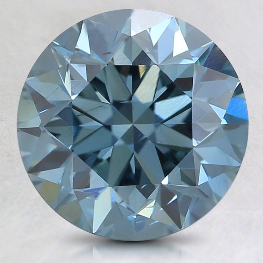 3.08 Ct. Fancy Intense Blue Round Lab Grown Diamond