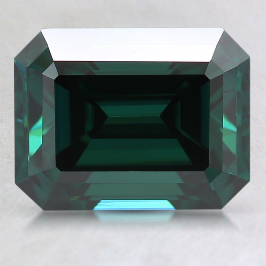 9x7mm Green Emerald Moissanite