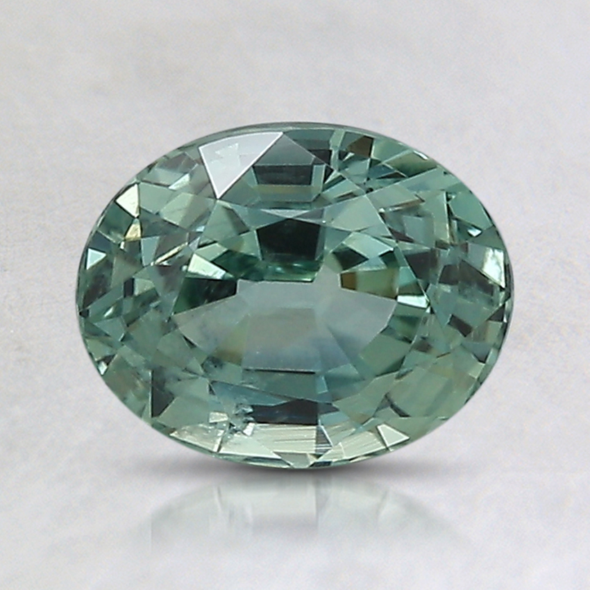 7.5x6mm Green Oval Montana Sapphire