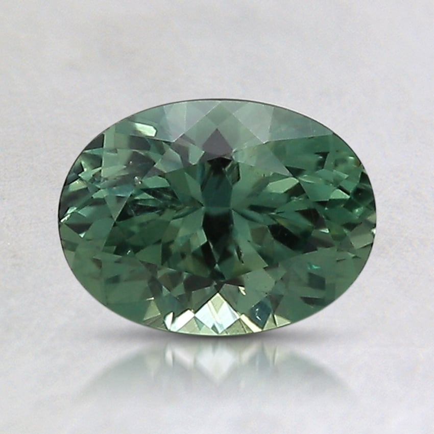 7.4x5.6mm Unheated Teal Oval Montana Sapphire