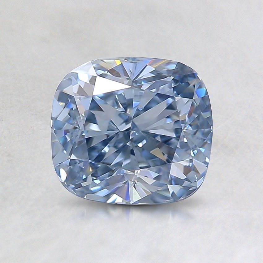 1.23 Ct. Fancy Blue Cushion Lab Grown Diamond