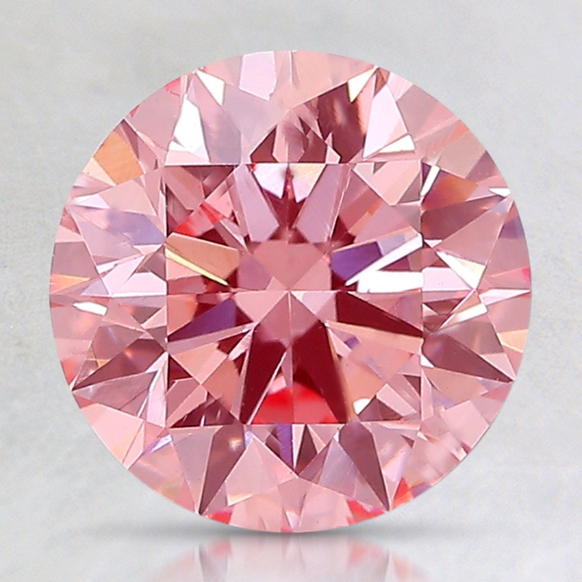 2.45 Ct. Fancy Intense Pink Round Lab Grown Diamond