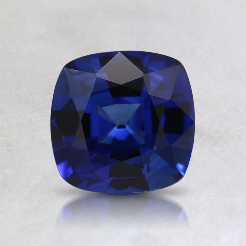 6.1mm Super Premium Blue Cushion Sapphire