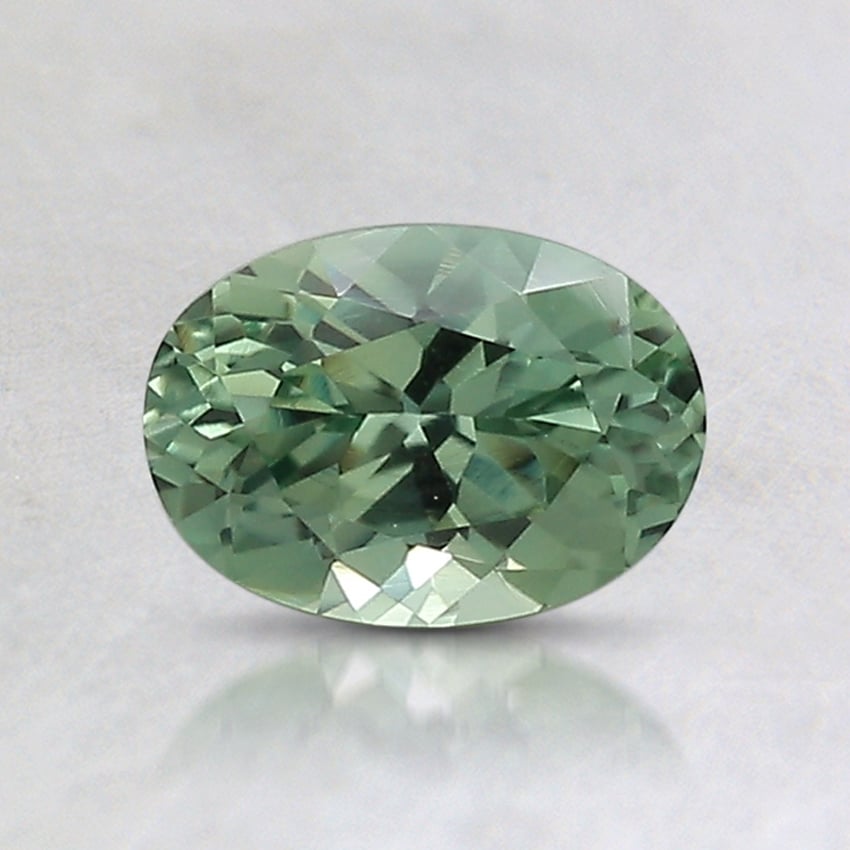6.7x4.8mm Unheated Teal Oval Montana Sapphire