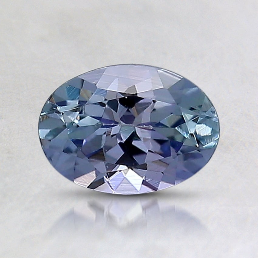 7.2x5.1mm Unheated Parti-Color Oval Tanzanite