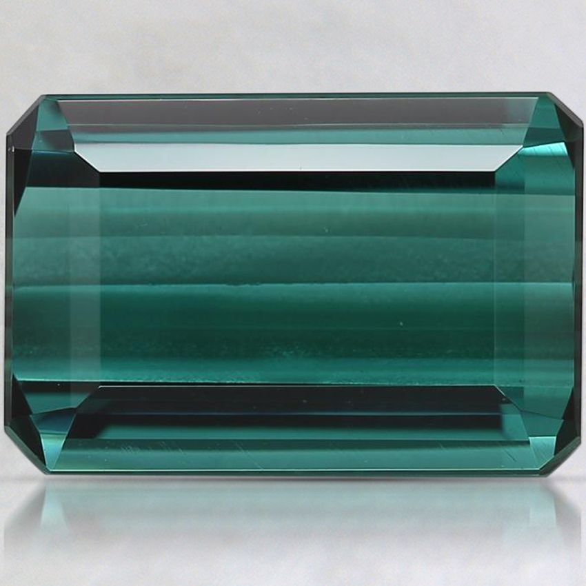 10.9x7.2mm Teal Modified Emerald Tourmaline