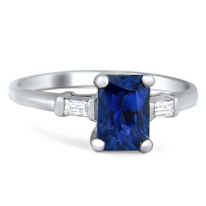 Modern Sapphire Vintage Ring | Zahara | Brilliant Earth