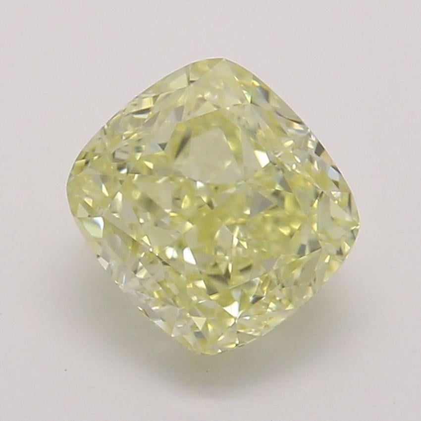 0.79 Ct. Fancy Yellow Cushion Diamond