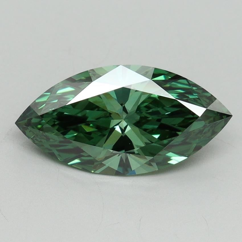 2.16 Ct. Fancy Vivid Green Marquise Lab Grown Diamond