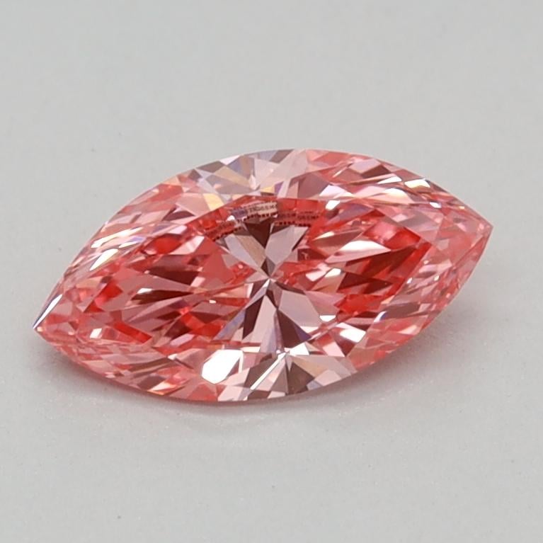 0.35 Ct. Fancy Vivid Pink Marquise Lab Grown Diamond