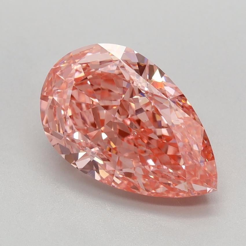 2.23 Ct. Fancy Vivid Pink Pear Lab Grown Diamond
