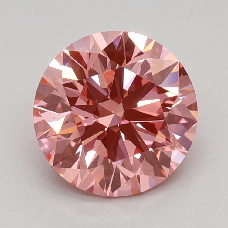 1.01 Ct. Fancy Vivid Pink Round Lab Grown Diamond
