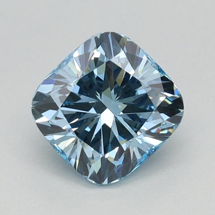 0.79 Ct. Fancy Intense Blue Cushion Lab Grown Diamond