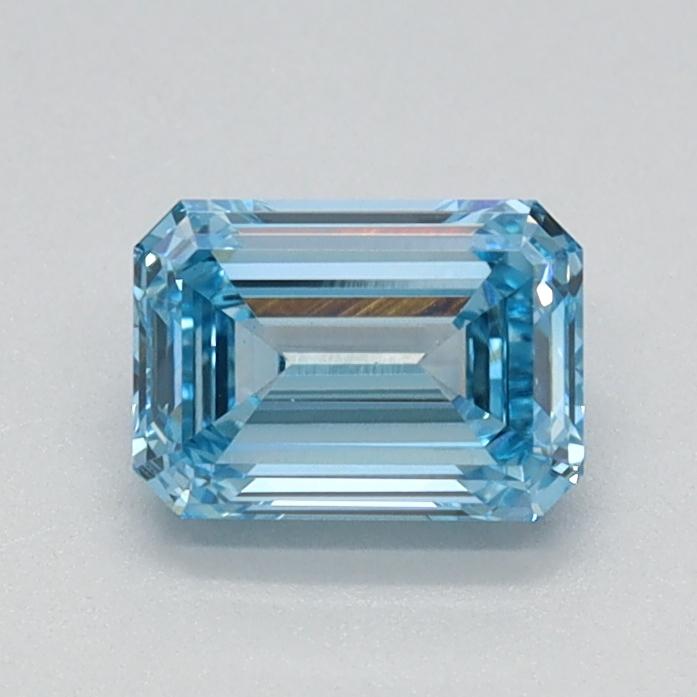 0.64 Ct. Fancy Intense Blue Emerald Lab Grown Diamond