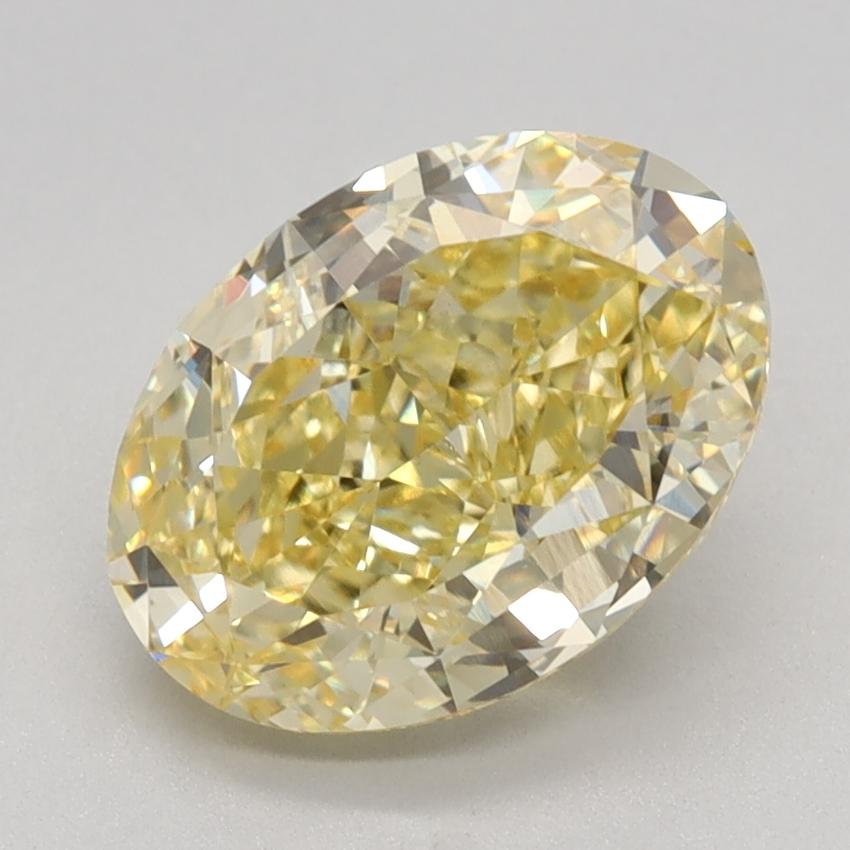 2.38 Ct. Fancy Intense Yellow Oval Lab Grown Diamond