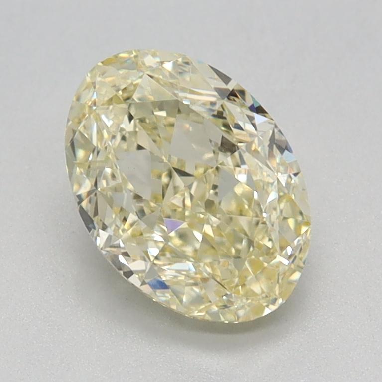 1.07 Ct. Fancy Light Yellow Oval Lab Grown Diamond