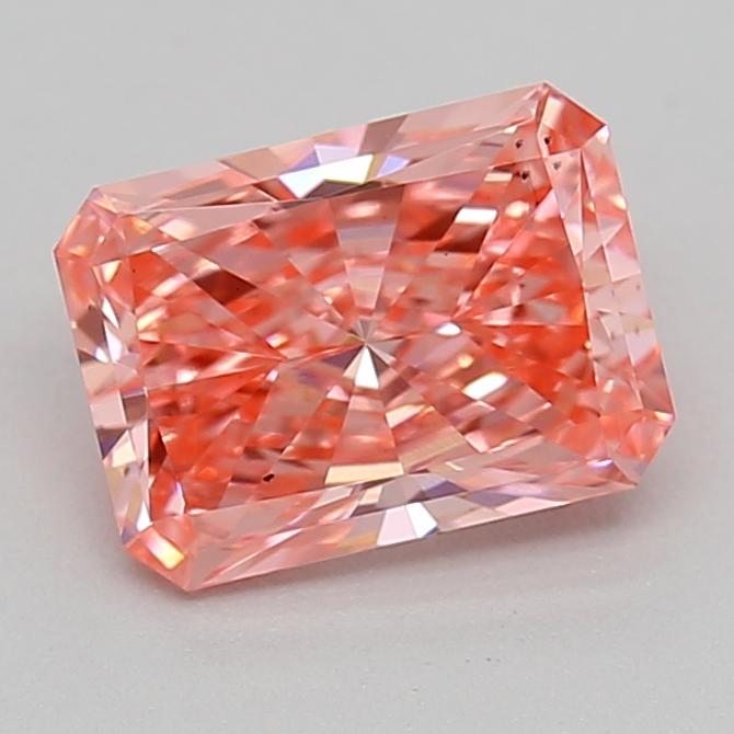 0.66 Ct. Fancy Vivid  Pink Radiant Lab Grown Diamond