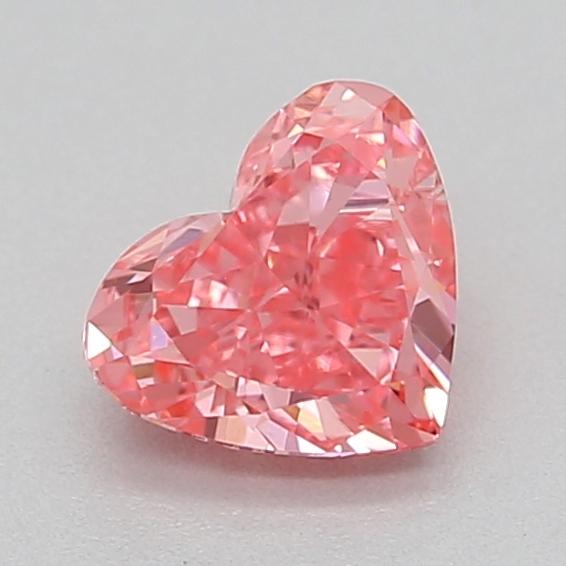 0.36 Ct. Fancy Vivid  Pink Heart Lab Grown Diamond