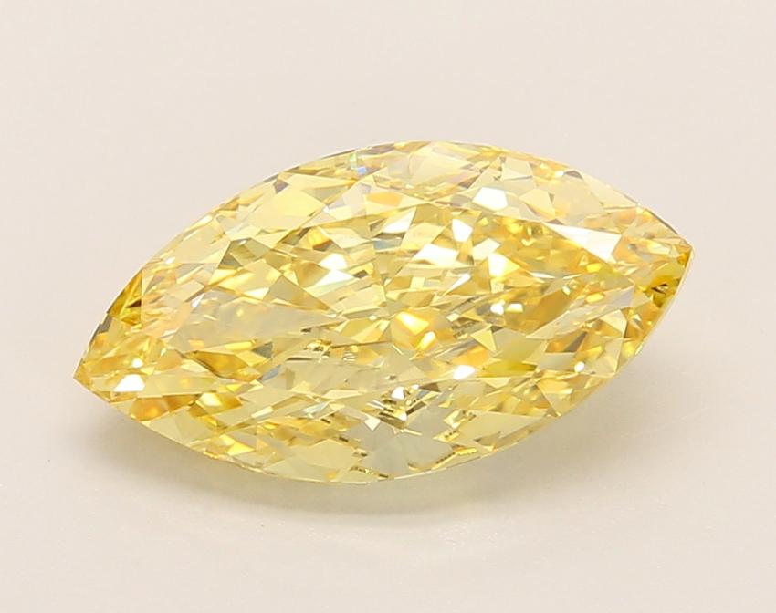 3.10 Ct. Fancy Intense Yellow Marquise Lab Grown Diamond