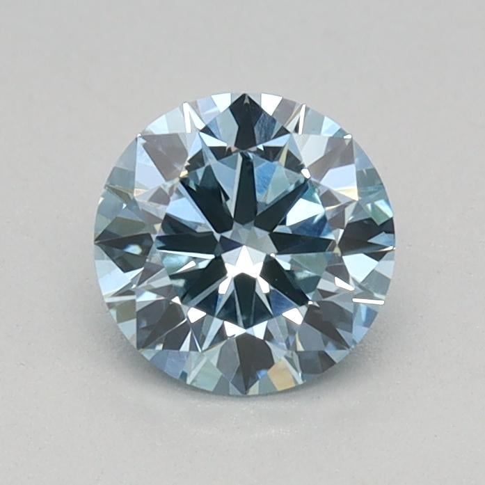 0.49 Ct. Fancy Vivid Blue Round Lab Grown Diamond