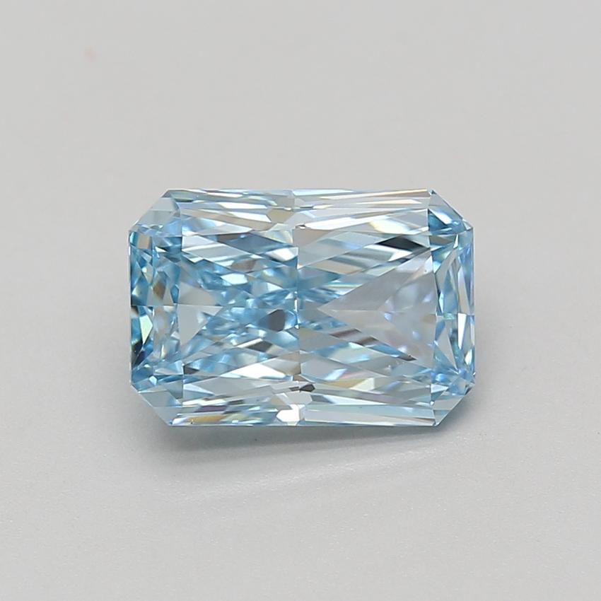 3.08 Ct. Fancy Vivid Blue Radiant Lab Grown Diamond