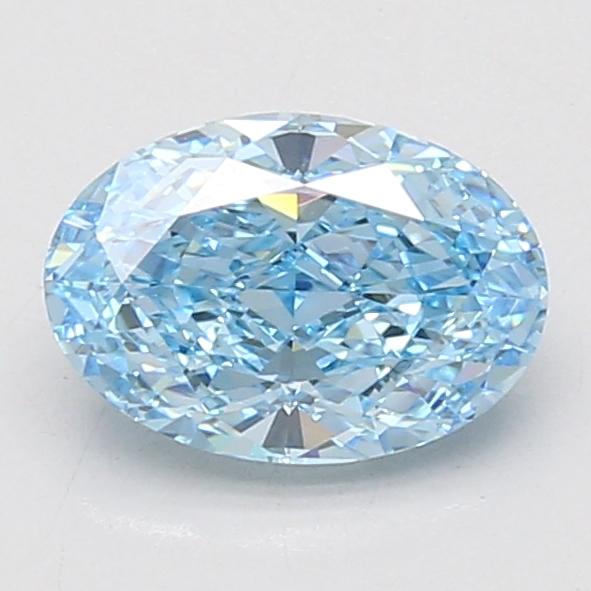 1.60 Ct. Fancy Vivid Blue Oval Lab Grown Diamond