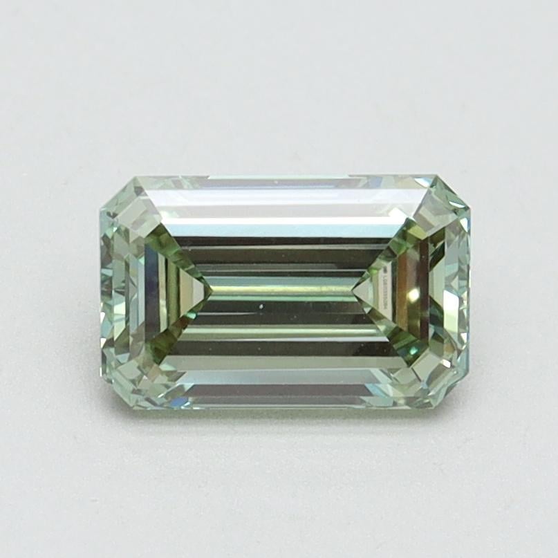 1.00 Ct. Fancy Intense Pacific Green Emerald Lab Grown Diamond