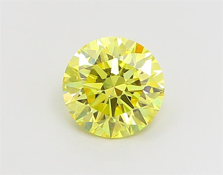 1.24 Ct. Fancy Vivid Yellow Round Lab Grown Diamond