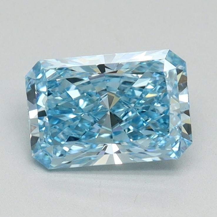 1.09 Ct. Fancy Vivid Blue Radiant Lab Grown Diamond