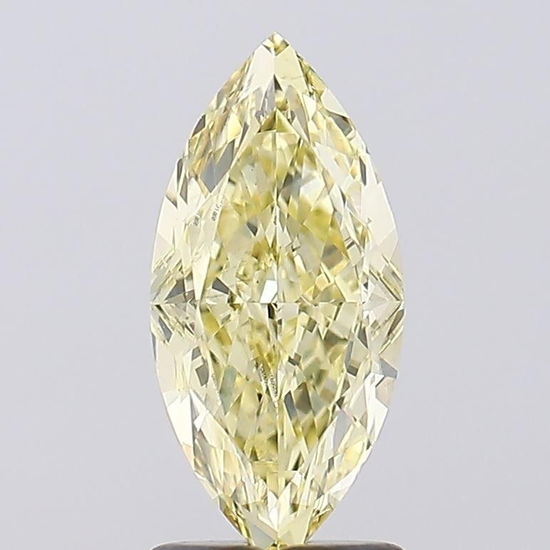 1.89 Ct. Fancy Light Yellow Marquise Lab Grown Diamond