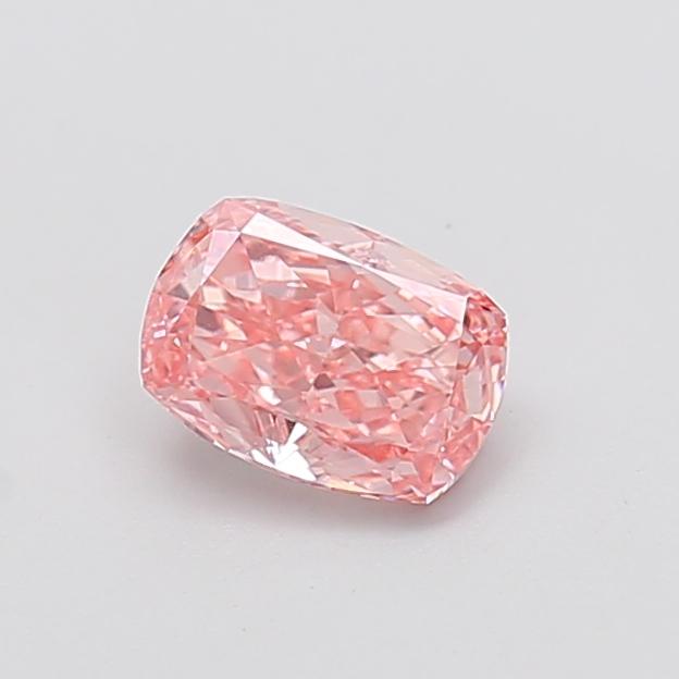 1.06 Ct. Fancy Vivid  Pink Cushion Lab Grown Diamond
