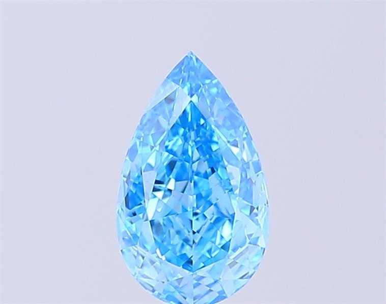 1.31 Ct. Fancy Vivid Blue Pear Lab Grown Diamond