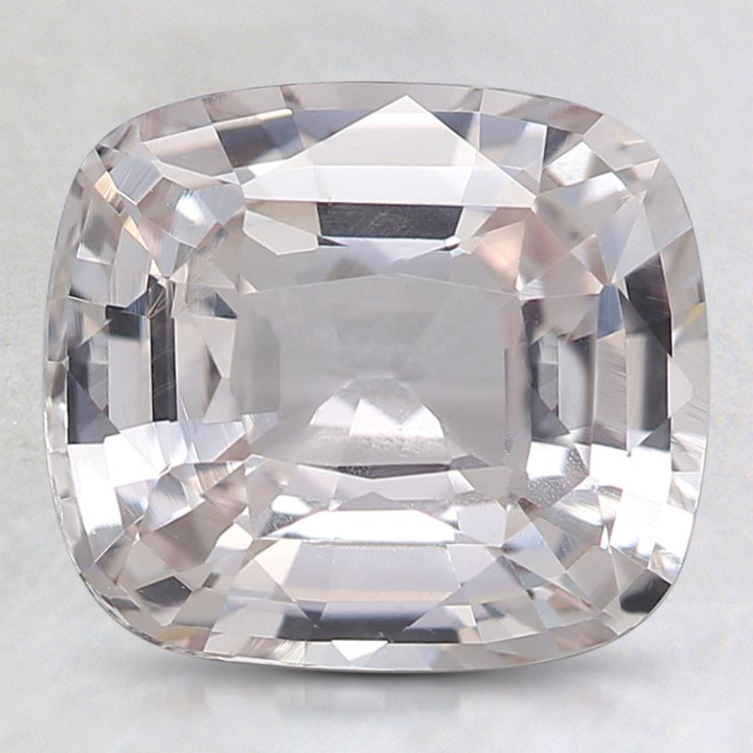 9x8mm Unheated Peach Cushion Sapphire