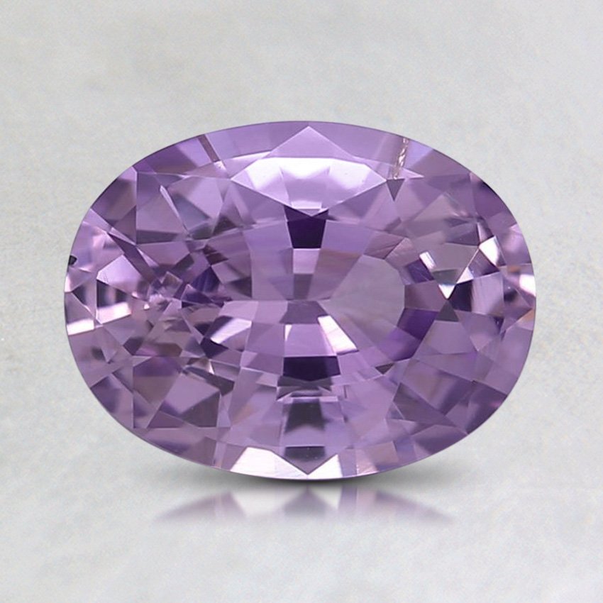8.1x6.1mm Unheated Purple Oval Sapphire