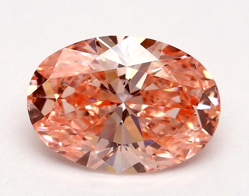 2.01 Ct. Fancy Vivid Pink Oval Lab Grown Diamond