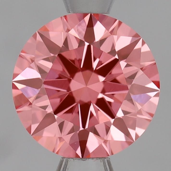 1.07 Ct. Fancy Vivid Pink Round Lab Grown Diamond